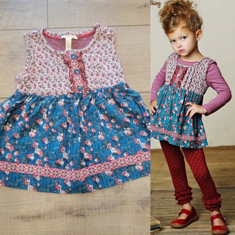 Matilda Jane Gabriella Sara Tunic Dress Girls Size 2